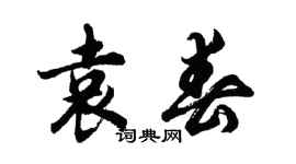 胡問遂袁春行書個性簽名怎么寫