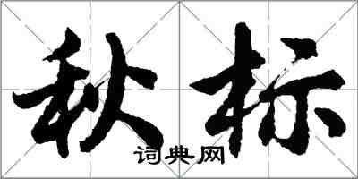 胡問遂秋標行書怎么寫