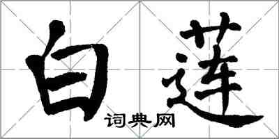 翁闓運白蓮楷書怎么寫