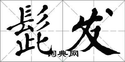 翁闓運髭發楷書怎么寫