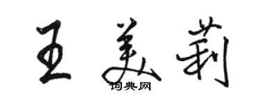 駱恆光王美莉行書個性簽名怎么寫