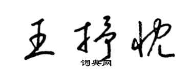 梁錦英王抒忱草書個性簽名怎么寫