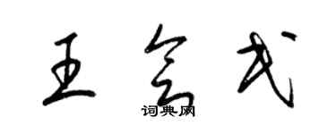 梁錦英王會民草書個性簽名怎么寫