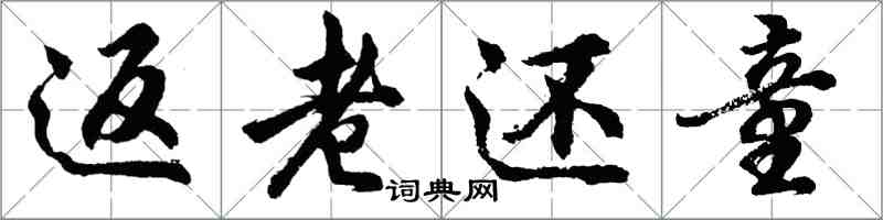 胡問遂返老還童行書怎么寫