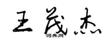 曾慶福王茂傑行書個性簽名怎么寫