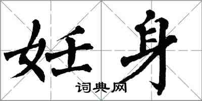 翁闓運妊身楷書怎么寫