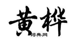胡問遂黃樺行書個性簽名怎么寫