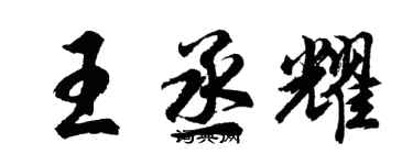 胡問遂王丞耀行書個性簽名怎么寫