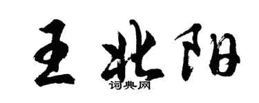 胡問遂王北陽行書個性簽名怎么寫