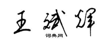 梁錦英王斌輝草書個性簽名怎么寫