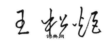 駱恆光王松炬草書個性簽名怎么寫