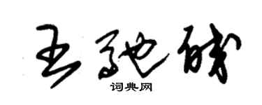 朱錫榮王馳皎草書個性簽名怎么寫