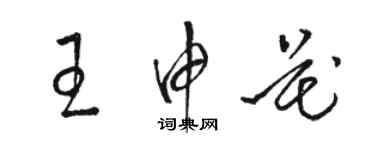 駱恆光王申花草書個性簽名怎么寫