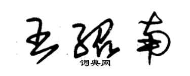 朱錫榮王紹南草書個性簽名怎么寫