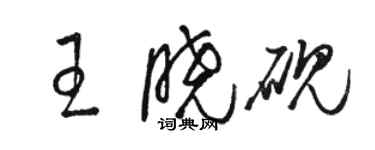 駱恆光王曉硯草書個性簽名怎么寫