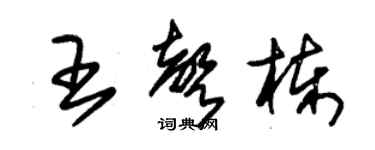 朱錫榮王聲棟草書個性簽名怎么寫