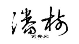 曾慶福潘樹草書個性簽名怎么寫