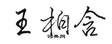 駱恆光王柏含行書個性簽名怎么寫