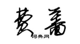 朱錫榮費薔草書個性簽名怎么寫