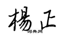 王正良楊正行書個性簽名怎么寫