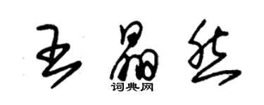 朱錫榮王晶然草書個性簽名怎么寫