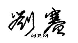 朱錫榮劉賽草書個性簽名怎么寫