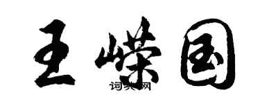 胡問遂王嶸國行書個性簽名怎么寫