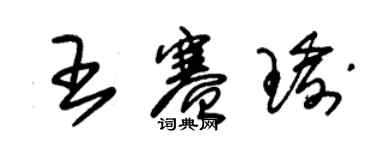 朱錫榮王賽瑜草書個性簽名怎么寫