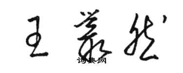 駱恆光王叢然草書個性簽名怎么寫