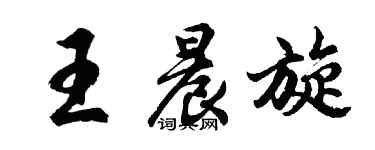 胡問遂王晨旋行書個性簽名怎么寫