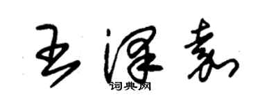 朱錫榮王澤嘉草書個性簽名怎么寫