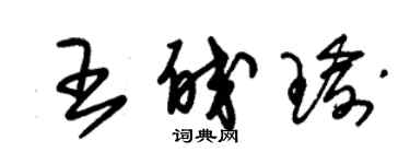 朱錫榮王皎瑜草書個性簽名怎么寫