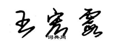 朱錫榮王宏霞草書個性簽名怎么寫