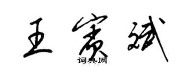 梁錦英王賓斌草書個性簽名怎么寫