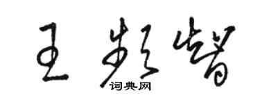 駱恆光王頻智草書個性簽名怎么寫