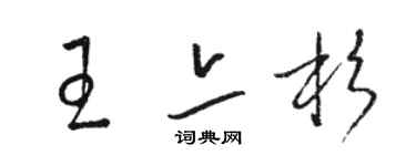 駱恆光王亦杉草書個性簽名怎么寫