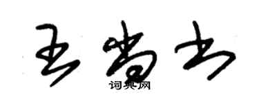 朱錫榮王尚書草書個性簽名怎么寫