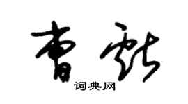 朱錫榮曹獻草書個性簽名怎么寫