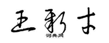 曾慶福王新才草書個性簽名怎么寫