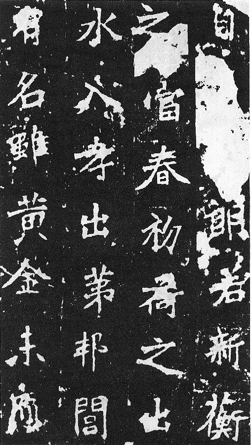 刀譜樣的書法《張猛龍碑》