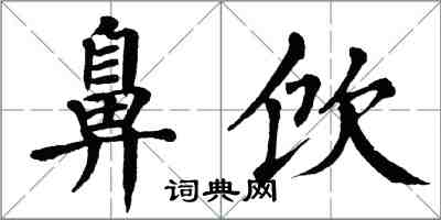 翁闓運鼻飲楷書怎么寫