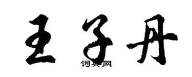 胡問遂王子丹行書個性簽名怎么寫