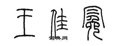 陳墨王佳冕篆書個性簽名怎么寫