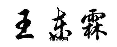 胡問遂王東霖行書個性簽名怎么寫