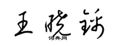 梁錦英王曉錦草書個性簽名怎么寫