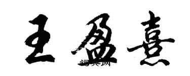 胡問遂王盈熹行書個性簽名怎么寫