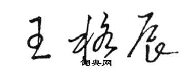 駱恆光王格辰草書個性簽名怎么寫