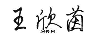 駱恆光王欣茵行書個性簽名怎么寫