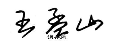 朱錫榮王孟山草書個性簽名怎么寫