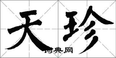 翁闓運天珍楷書怎么寫